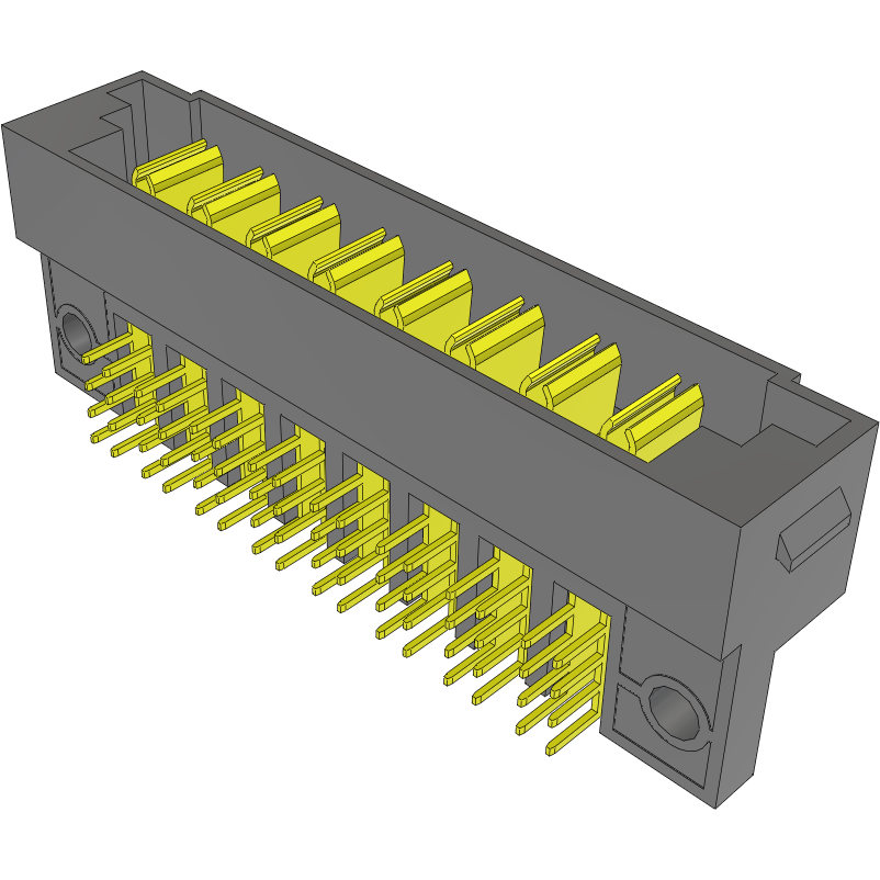 Samtec-PET-08-02-S-RA-SD Connector Headers and PCB Receptacles Conn Terminal Strip HDR 8Power POS 2.54mm/3.81mm Solder RA Side Entry Thru-Hole PowerStrip™ Tray