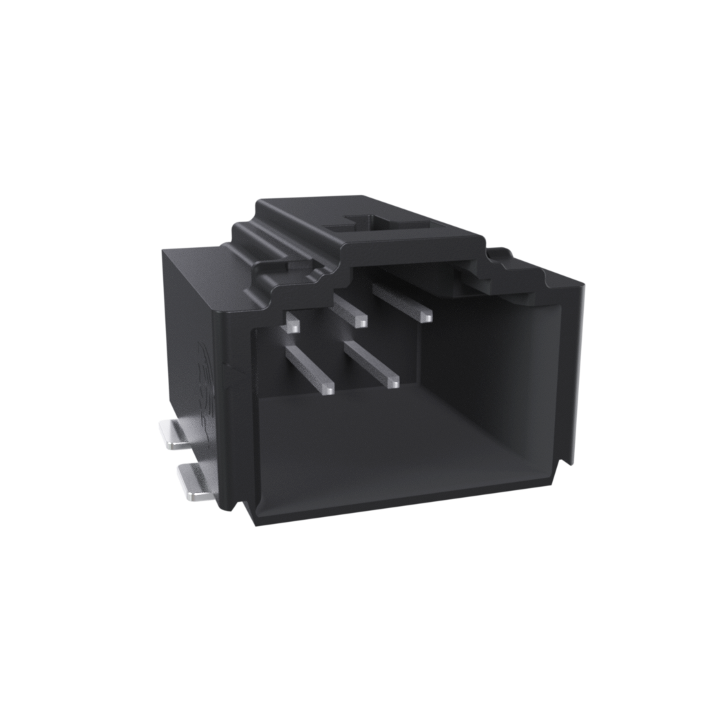 Amphenol Communications Solutions-10142344-305KLF Embases de raccordement et réceptacles PCB Conn Shrouded Header (4 Sides) HDR 5 POS 1.27mm Solder RA Side Entry SMD T/R