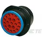 TE Connectivity-HDP24-24-21SE 圆形连接器 Conn Circular SKT 21 POS Crimp ST Jam Nut 21 Terminal 1 Port Tray