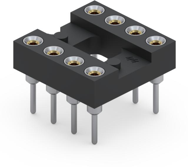 Mill-Max-110-43-308-41-001000 Connector Socket Conn DIP Socket SKT 8 POS 2.54mm Solder ST Thru-Hole Tube