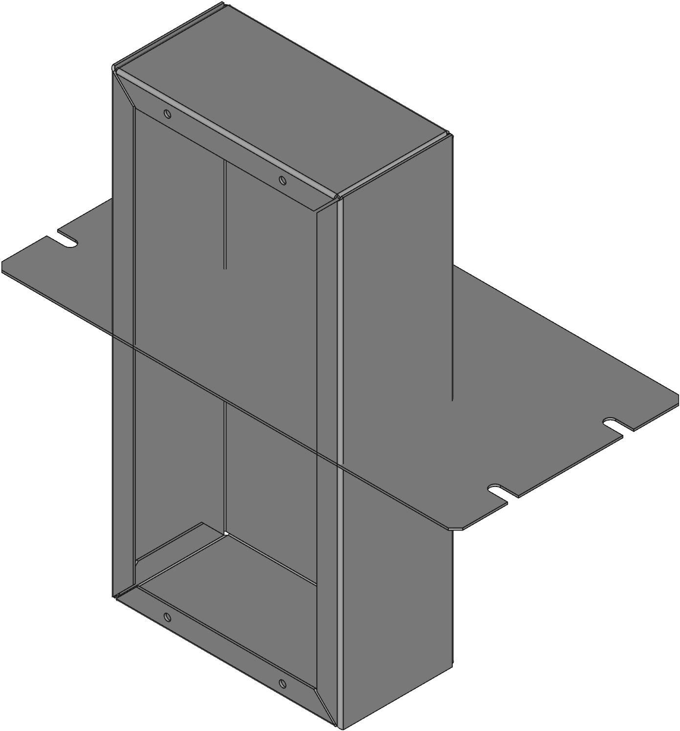 Hammond Manufacturing-1441-10  Gray Steel Wall Mount Chassis Enclosure