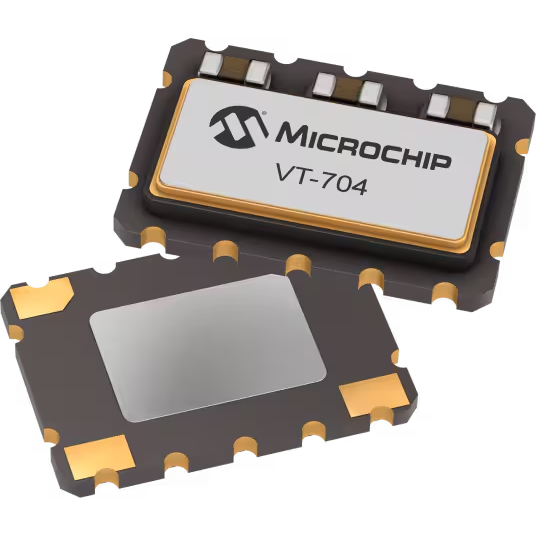 Microchip Technology-VT-704-EFE-5070-40M0000000 Oscilador controlado Oscillator TCXO 40MHz ±2ppm (Tol) ±0.5ppm (Stability) 10pF Clipped Sinewave 3.3V 4-Pin CSMD T/R