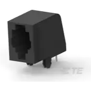 TE Connectivity-5520249-2 电话及电信连接器 Conn RJ-22 F 4 POS 1.27mm Solder RA Thru-Hole 4 Terminal 1 Port Cat 3 Box/Tray