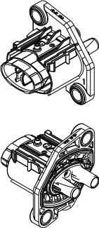 Delphi-F036010 Einzeladersteckverbinder, Gehäuse Conn Housing F 50 POS 3.6mm Crimp ST Cable