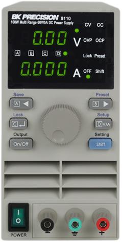 B&K Precision-9110 Bench Power Supplies 100W Multi Range 60V/5A DC Power Supply