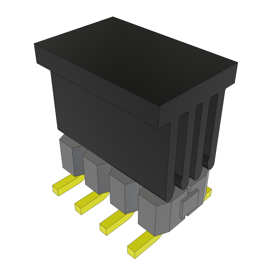 Samtec-TSM-104-01-SM-DV-P-TR Piastre connettori e prese PCB Conn Unshrouded Header HDR 8 POS 2.54mm Solder ST Top Entry SMD T/R