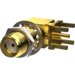 Conn SMA 0Hz to 18GHz 50Ohm Solder RA Thru-Hole F Gold