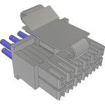 Samtec-MMSDT-06-20-L-10.00-S-K-M Cable Assembly AC Power Cable Assembly 0.254m Power 12 POS SKT Crimp 20AWG