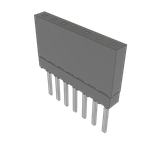 Conn Elevated Socket SKT 7 POS 2.54mm Solder ST Top Entry Thru-Hole Bulk