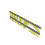 Conn Board Stacker HDR 36 POS 2.54mm Solder ST Top Entry Thru-Hole Bulk