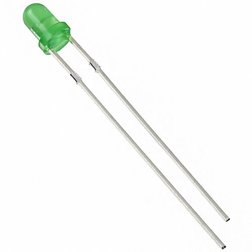 Visual Communications-VAOL-3LDE2 LED LED Uni-Color Green 2-Pin T-1 Bag