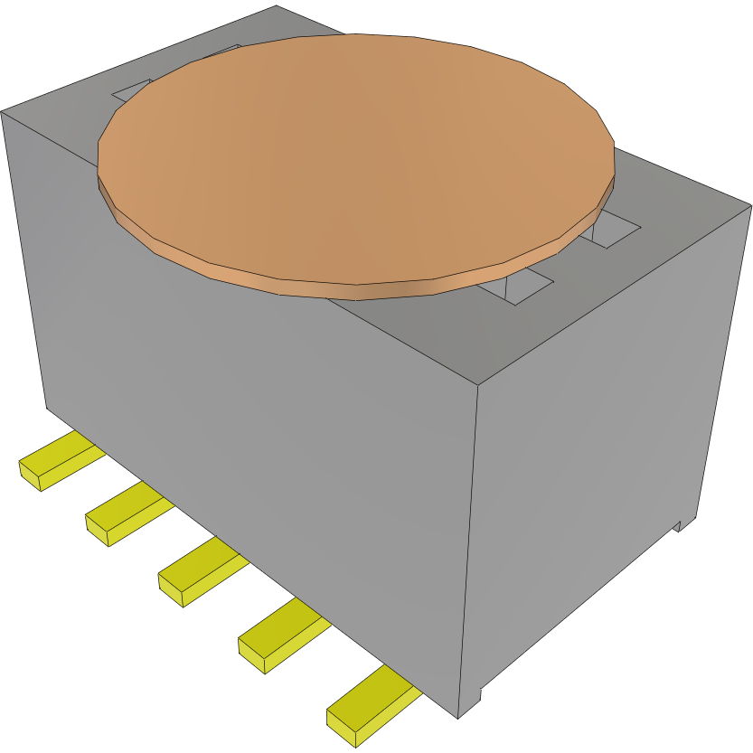 Samtec-MLE-105-01-G-DV-K Connector Headers and PCB Receptacles Conn Micro Socket Strip SKT 10 POS 1mm Solder ST SMD Tube