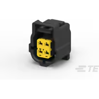TE Connectivity-184397-1 Einzeladersteckverbinder, Gehäuse Conn Housing PL 4 POS 5mm Crimp ST Cable Mount Black Box