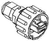 Molex-0ENSAM315V Raccordement téléphone et télécom Enet Male Attachable PG9 UV