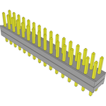 Conn Board Stacker HDR 32 POS 2mm Solder ST Top Entry Thru-Hole Bulk