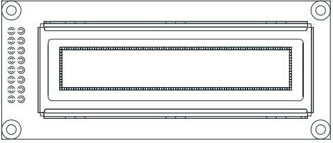 Vishay-OLED-100H016C-WPP5N00000 OLED-Module White OLED Display Graphic Display Parallel Interface 5V 16-Pin
