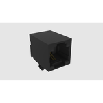 Conn Telephone/Telecom RCP 6 POS Solder RA Thru-Hole 1 Port