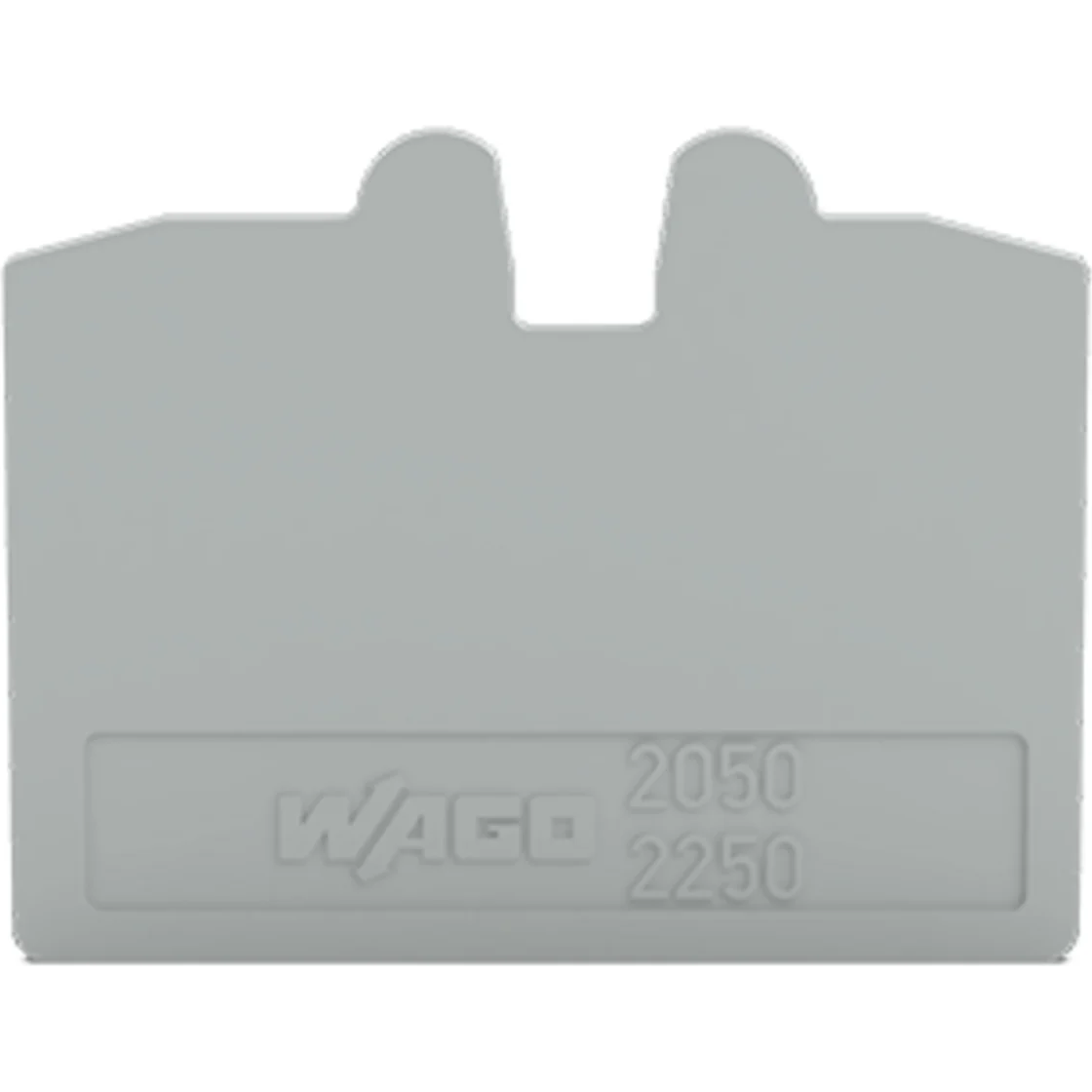 WAGO-2050-1291 连接器配件 End and intermediate plate, 1.1 mm thick, gray