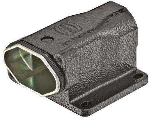 HARTING-19407030951 Schrumpfbalgenadapter Surface Mount Housing 180° 3A Shell Size Powder Zinc Die Cast Screw Lock