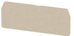 Weidmuller-1608800000 Steckverbinderzubehör Connector Accessories End Plate Straight Wemid Dark Beige