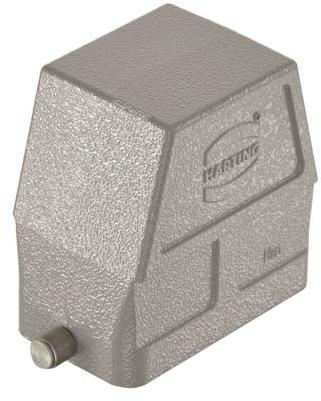 HARTING-09302100803 Schrumpfbalgenadapter Hood 180° 10B Shell Size Powder Die Cast Aluminum Single Lock Han®