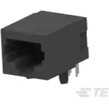 TE Connectivity-5558065-1 Telecomunicaciones y teléfono del conector Conn RJ-45 F 10 POS 1.27mm Solder RA Thru-Hole 10 Terminal 1 Port Cat 3 Package