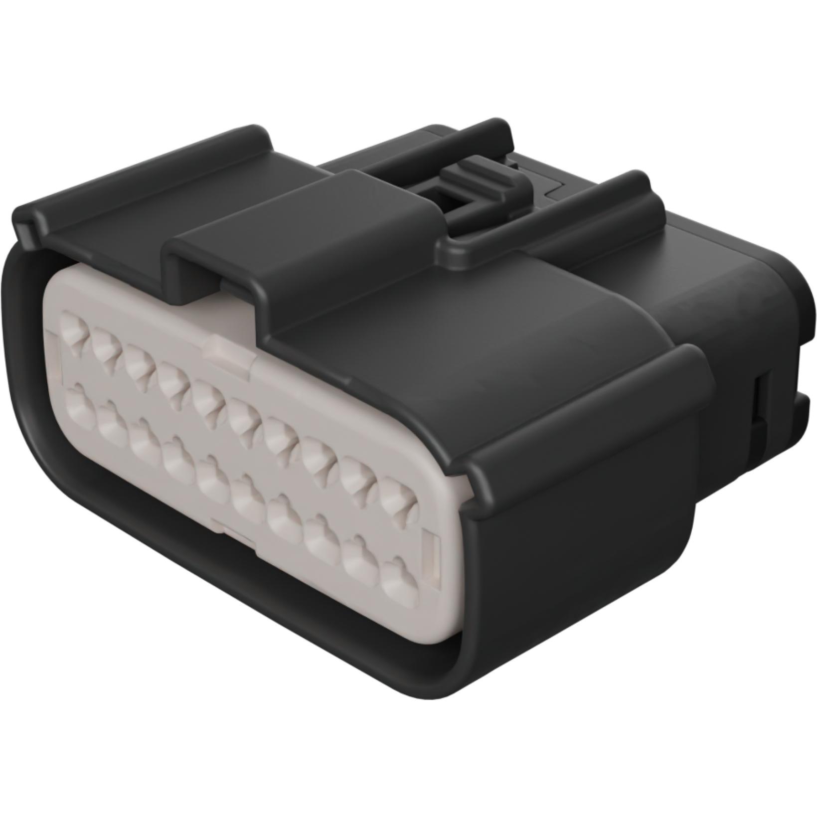 Molex-33472-2060 Carcaza de cables discretos de conector Conn Housing RCP 20Power POS 3.5mm Crimp ST Cable Mount Dark Gray Carton