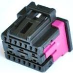 Conn Housing F 17 POS Crimp ST Cable Mount Black