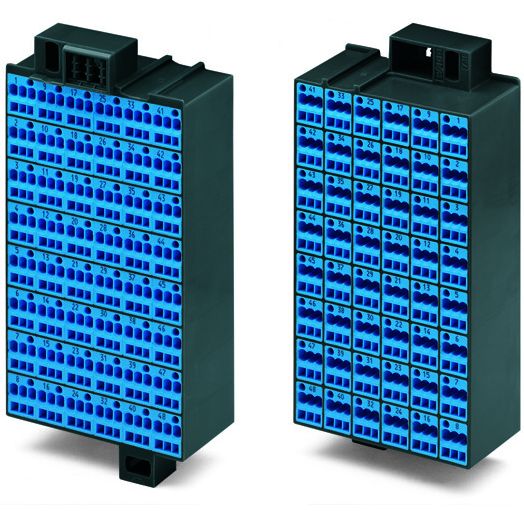 WAGO-726-441 Steckverbinder, Klemmenblöcke Conn Matrix Patch Board F 48/3 POS Spring Clamp ST Panel Mount 10A Box