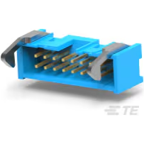 TE Connectivity-2-1761609-6 Cabezales del conector y receptáculos PCB Conn Ejector Header HDR 16 POS 2.54mm Solder RA Side Entry Thru-Hole Tube
