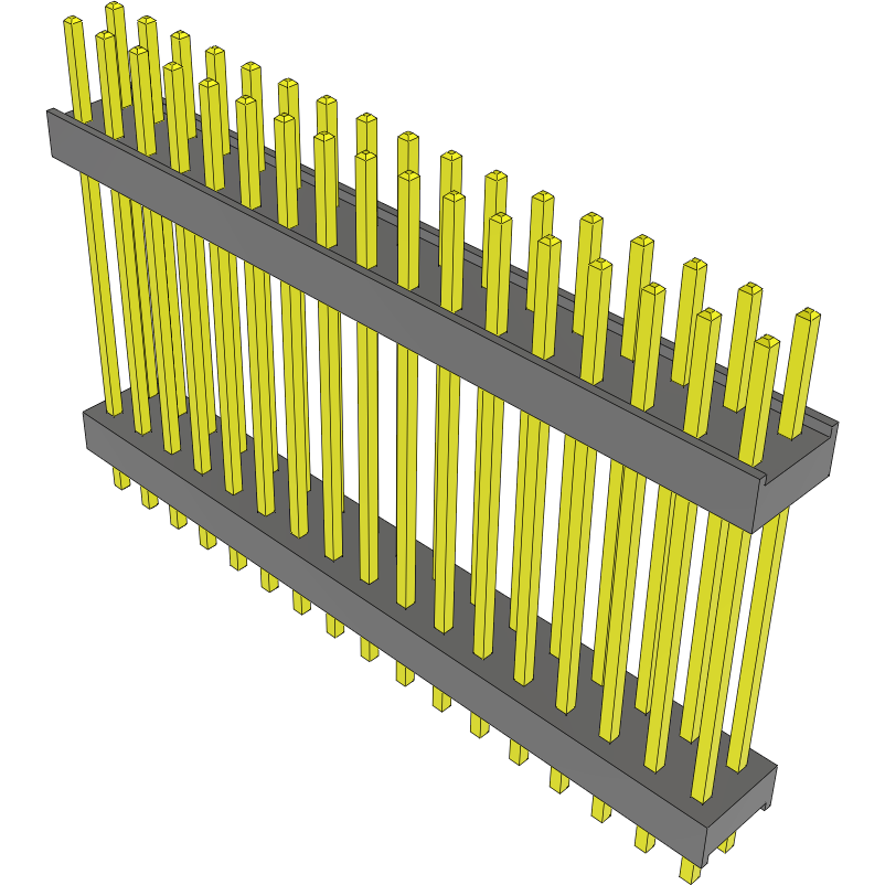 Samtec-DW-17-20-F-D-825 Connector Headers and PCB Receptacles Conn Board Stacker HDR 34 POS 2.54mm Solder ST Top Entry Thru-Hole Bulk