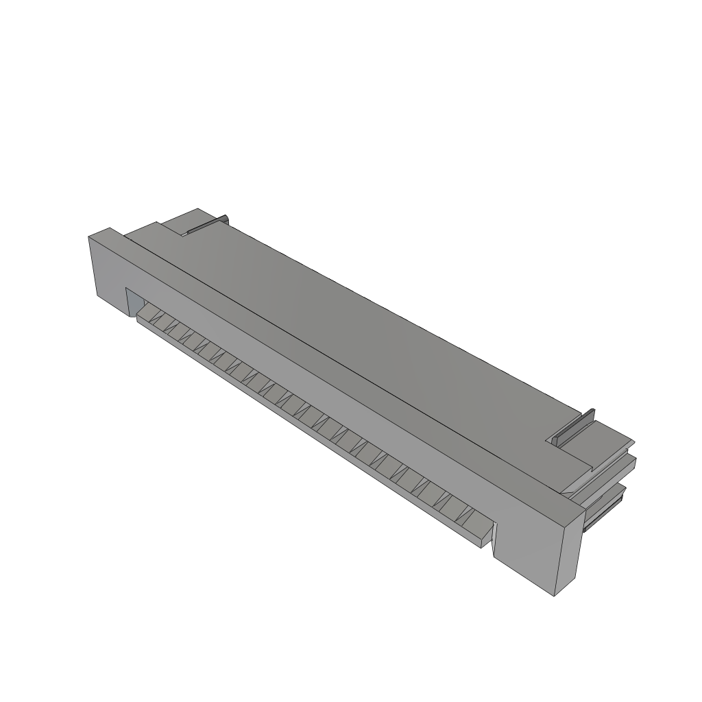 Samtec-ZF1-18-01-TM-WT FFC-FPC 连接器 Conn FFC/FPC Connector SKT 18 POS 1mm Solder RA SMD Tube