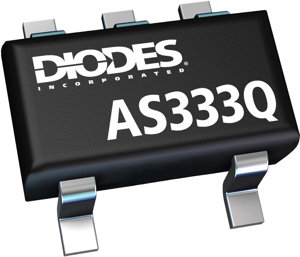 Diodes Incorporated-AS333QW5-7 Operational Amplifiers - Op Amps Op Amp Single Zero Drift Amplifier R-R I/O ±2.5V/5.5V 5-Pin SOT-25 T/R Automotive AEC-Q100