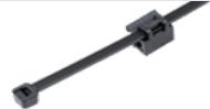 Panduit-CMSB24-B2S-D300 Accessoires de câble Cable Accessories Edge Clip With Cable Tie Steel/Nylon 6/6 Black Zinc