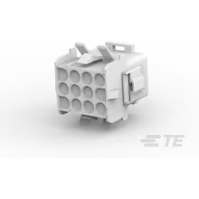 TE Connectivity-770029-1 Custodia filo connettore dedicato Conn Housing RCP 12 POS 6.35mm Crimp ST Panel Mount White Package