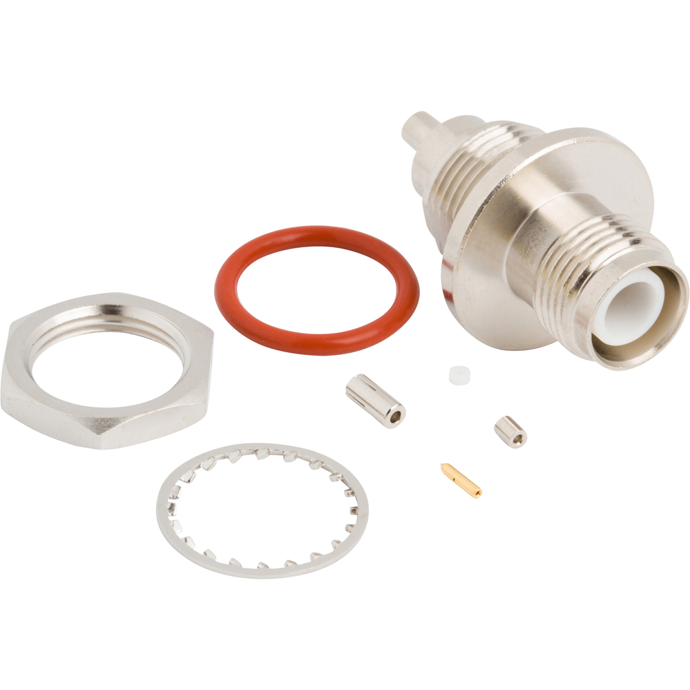 Amphenol RF-031-6900 Raccordement FR Conn TNC 0Hz to 11GHz 50Ohm Crimp ST Panel Mount PL Gold Bag