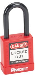 Panduit-PSL-8 Verschiedene Produkte Non-Conductive Safety Padlocks, Red