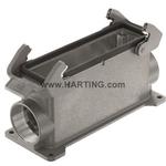 Surface Mount Housing 90° 32B Shell Size Powder Die Cast Aluminum Double Lock