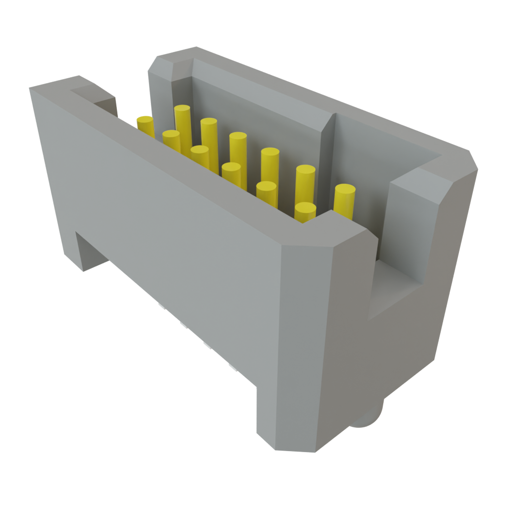 Samtec-TFM-106-01-L-D-A Steckverbinderleisten und Leiterplattenbuchsen Conn Shrouded Header (4 Sides) HDR 12 POS 1.27mm Solder ST Top Entry Thru-Hole TIGER EYE™ Tube