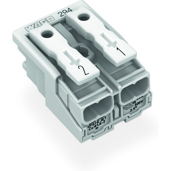 WAGO-294-5042 Steckverbinder Conn Power 2Power POS Spring Clamp ST Panel Mount 1 Port Foil