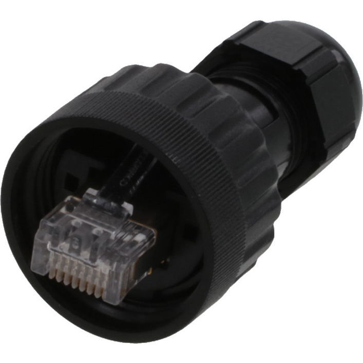 Molex-ENSAM315 Telecomunicaciones y teléfono del conector Conn RJ-45 PL 8 POS Crimp ST Cable Mount 8 Terminal 1 Port RJ-Lnxx®