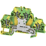 Weidmueller GmbH & Co. KG-1690000000 Connector Terminal Blocks Conn Ground Terminal Block 4 POS Tension Clamp ST T DIN Rail