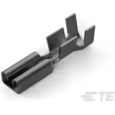 TE Connectivity-60252-1 连接器端子 Quick Disconnect Terminal 18-22AWG Brass F 12.2mm Pre-Tin Reel/Strip