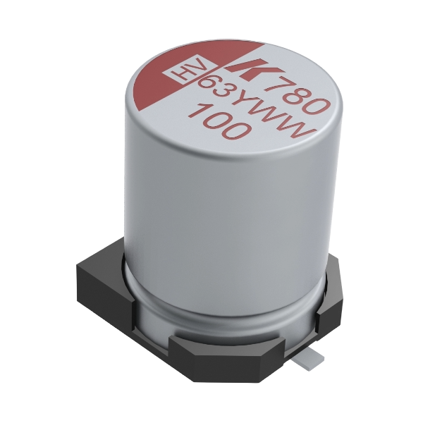 KEMET Corporation-A780EN826M1VLAS045 Aluminium-Polymer-Kondensator Cap Aluminum Polymer Hybrid 82uF 35VDC 20%( 6.3 X 9.7mm) SMD 0.045 Ohm 1.15A 4000h 125°C T/R Automotive AEC-Q200