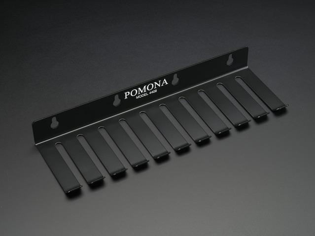 Adafruit Industries-2625 Accessoires de câble Pomona Test Lead Holder - For cables up to .32 / 0 AWG diameter - Black - POM-4408