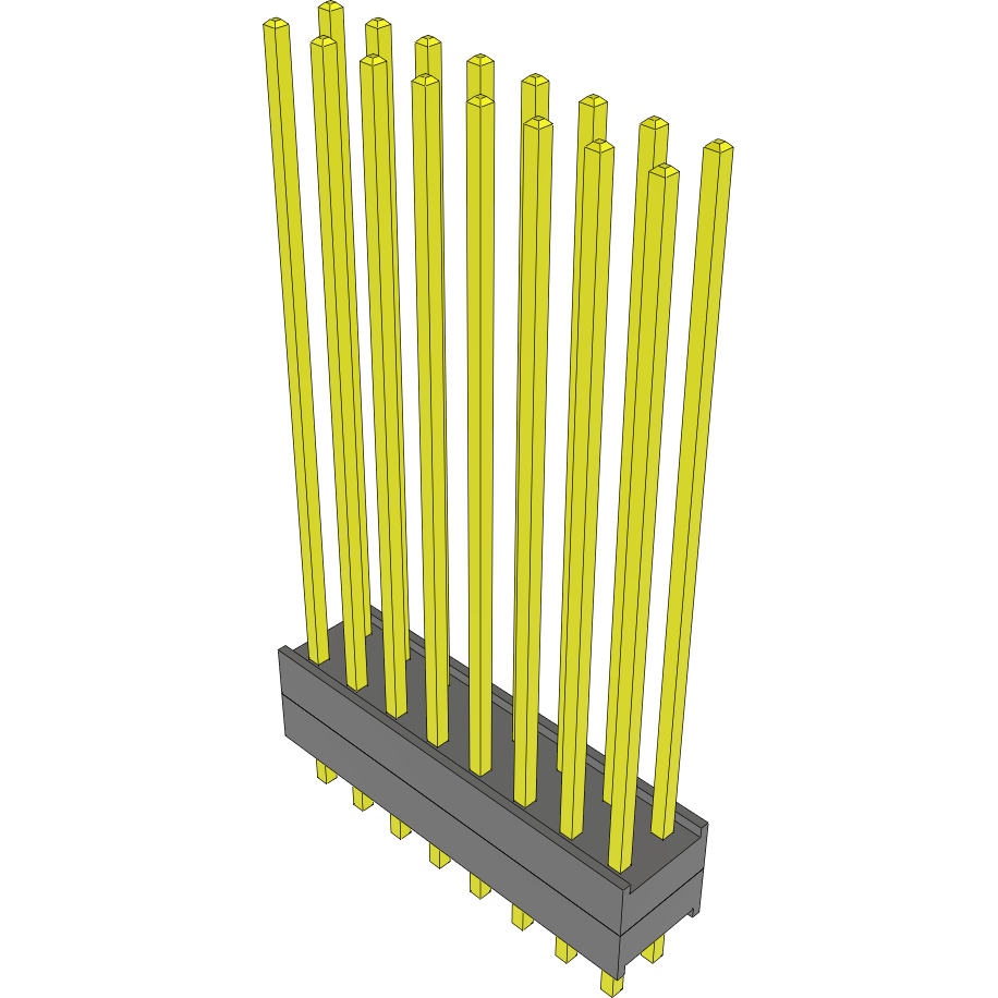 Samtec-DW-08-14-F-D-200 Piastre connettori e prese PCB Conn Board Stacker HDR 16 POS 2.54mm Solder ST Top Entry Thru-Hole Bulk