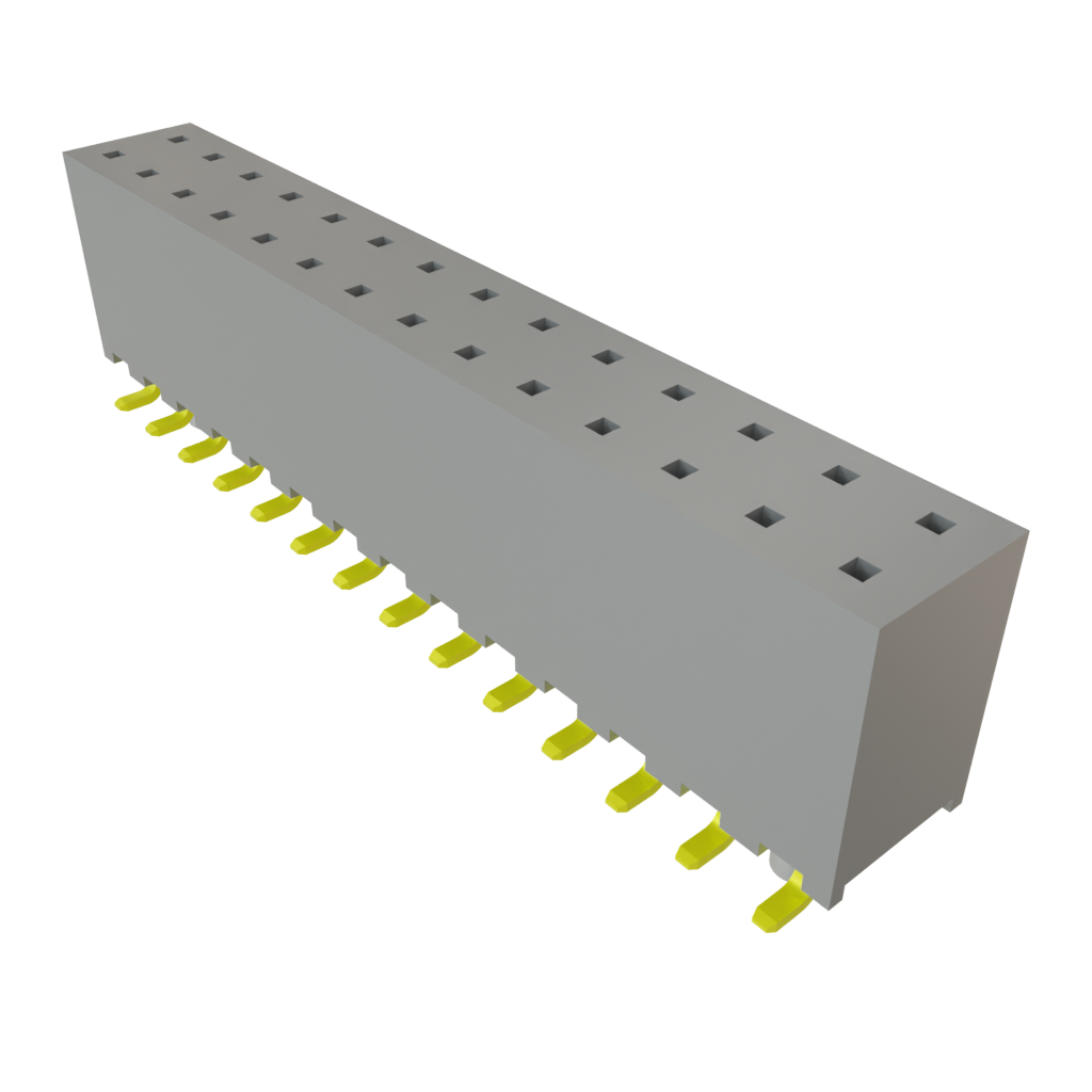 Samtec-SQW-114-01-L-D-VS-A Connector Headers and PCB Receptacles Conn Socket Strip SKT 28 POS 2mm Solder ST Top Entry SMD Tube