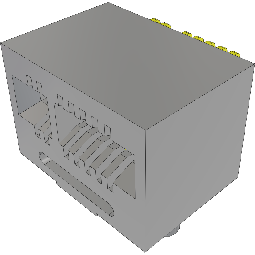 Samtec-MEC1-108-02-F-D-RA2-SL Steckverbinder, Kartenrand Conn Card Edge SKT 16 POS 1mm Solder RA SMD Tube