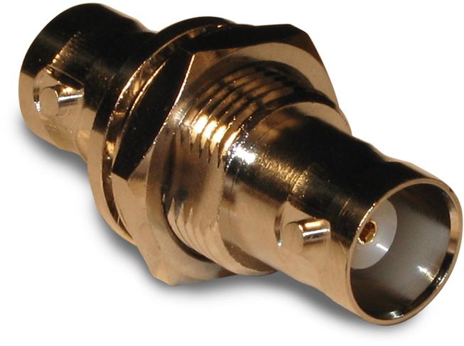 Amphenol RF-112437 射频连接器 Conn BNC Adapter 0Hz to 4GHz 50Ohm ST Panel Mount F/F Gold