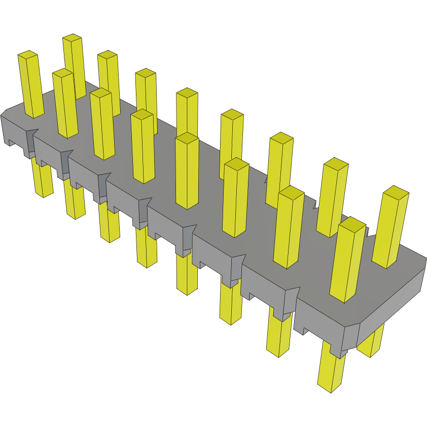 Samtec-MTLW-108-06-T-D-120 连接器插头及 PCB 插座 Conn Unshrouded Header HDR 16 POS 2.54mm Solder ST Top Entry Thru-Hole Bulk